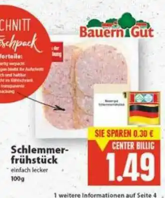 E-Center Bauern Gut Schlemmerfrühstück Angebot