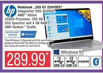 Marktkauf Hp notebook „255 g7 254yoes“ Angebot