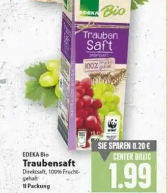 E-Center Edeka Bio Traubensaft Angebot