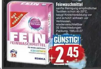 Edeka Gut & Günstig Feinwaschmittel Angebot