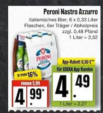 Edeka Peroni nastro azzurro Angebot