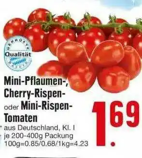 Edeka Mini-pflaumen-, Cherry-rispen- Oder Mini-rispen-tomaten Angebot