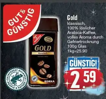 Edeka Gold gut & günstig löslicher arabica-kaffee Angebot