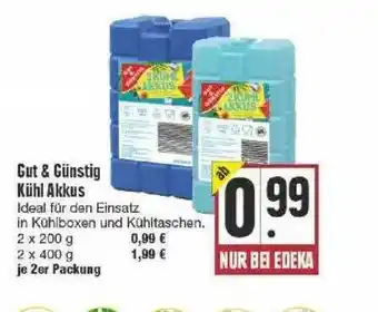 Edeka Gut & Günstig Kühl Akkus Angebot