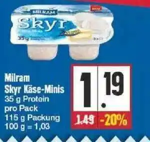 Edeka Milram Skyr Käse-minis Angebot