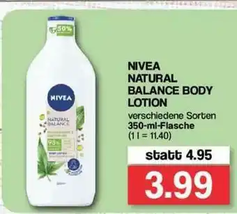 Famila Nord Ost Nivea Natural Balance Body Lotion Angebot