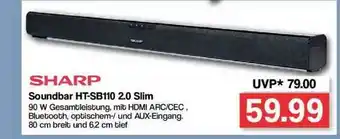 Famila Nord Ost Sharp Soundbar Ht-sb110 2.0 Slim Angebot