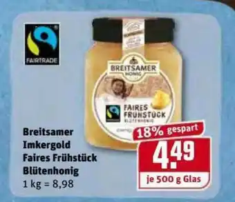 REWE Kaufpark Breitsamer Imkergold Faires Frühstück Blütenhonig Angebot