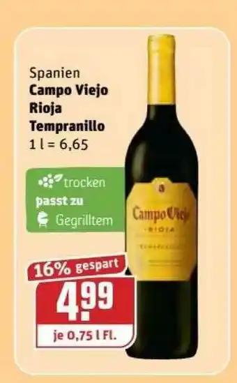 REWE Kaufpark Campo Viejo Rioja Tempranillo Angebot