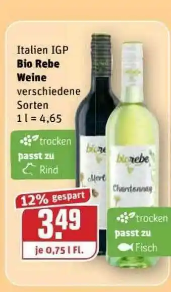 REWE Kaufpark Bio Rebe Weine Angebot