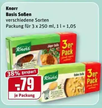 REWE Kaufpark Knorr Basis Soßen Angebot