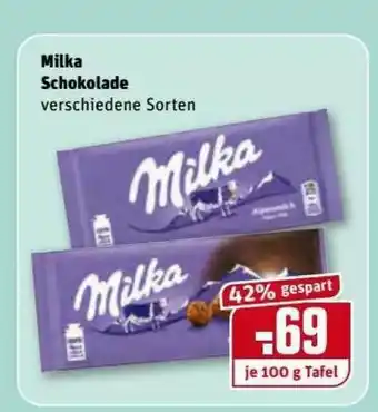 REWE Kaufpark Milka Schokolade Angebot