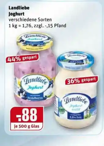 REWE Kaufpark Landliebe Joghurt Angebot