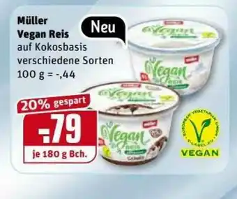 REWE Kaufpark Müller Vegan Reis Angebot