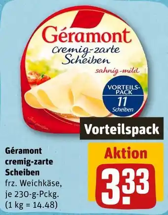 REWE Geramont weichkäse scheiben Angebot