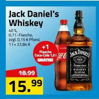 Logo Getränkemarkt Jack Daniel's Whiskey Angebot