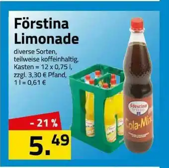 Logo Getränkemarkt Förstina Limonade Angebot