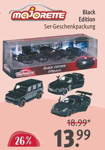 Rossmann Majorette black edition Angebot