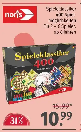 Rossmann Noris spieleklassiker 400 spielmöglichkeiten Angebot