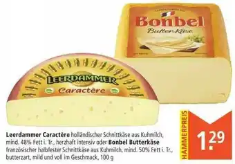 Marktkauf Leerdammer Caractere Oder Bonbel Butterkäse Angebot