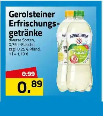 Logo Getränkemarkt Gerolsteiner Erfrischungsgetränke Angebot