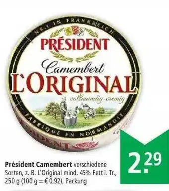 Marktkauf Président Camembert Angebot