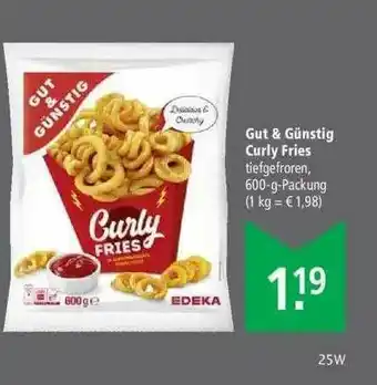 Marktkauf Gut & Günstig Curly Fries Angebot