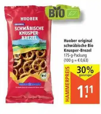 Marktkauf Huober Original Schwäbische Bio Knusper-brezel Angebot