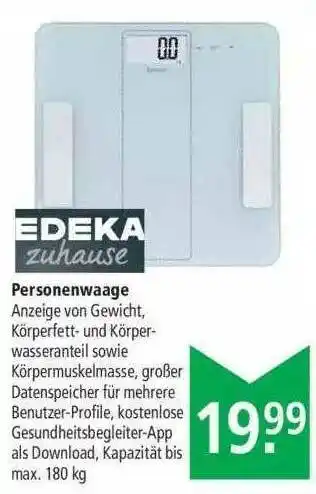 Marktkauf Edeka Personenwaage Angebot