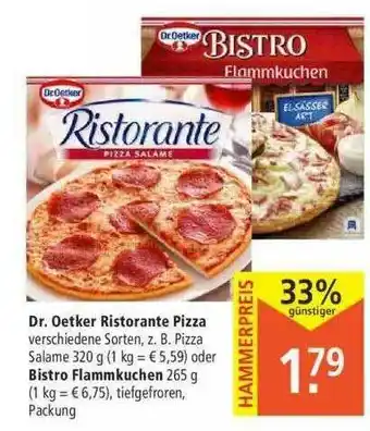 Marktkauf Dr Oetker Ristorante Pizza Oder Bistro Flammkuchen Angebot