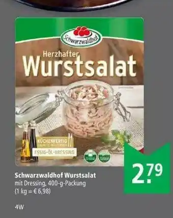 Marktkauf Schwarzwaldhof Wurstsalat Angebot