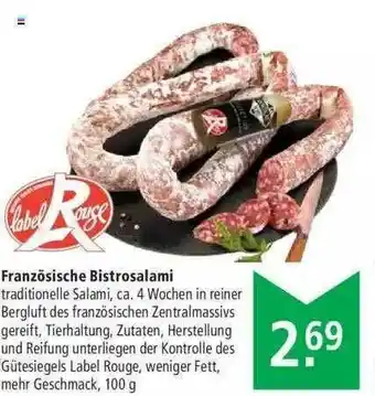 Marktkauf Label Rouge Französische Bistrosalami Angebot