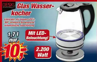 Posten Börse Deski Glas Wasserkocher Angebot