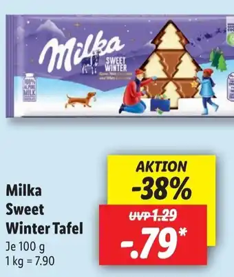 Lidl Milka Sweet Winter Tafel 100 g Angebot