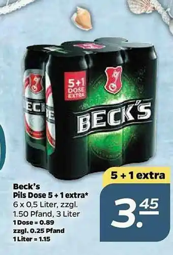 NETTO Beck's Pis Dose 5+ 1 Extra Angebot