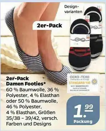 NETTO 2er Pack Damen Footies Angebot