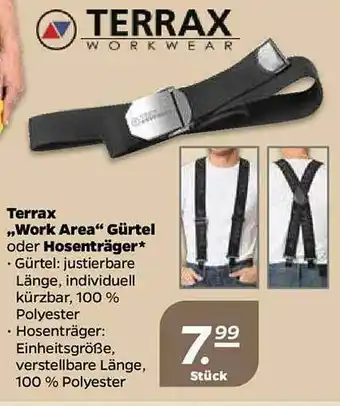 NETTO Terrax „work Area” Gürtel Oder Hosenträger Angebot