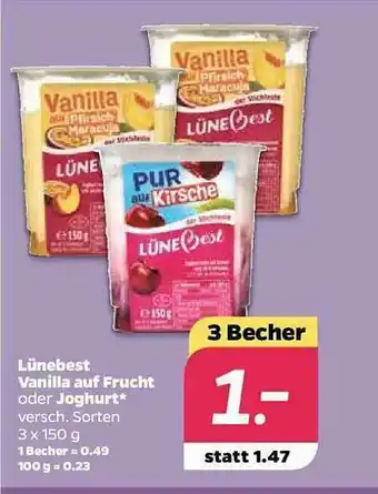 NETTO Lünebest Vanilla Auf Frucht Oder Joghurt Angebot