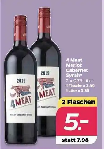 NETTO 4 Meat Merlot Cabernet Syrah Angebot