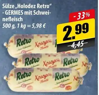 Mix Markt Germes Sülze Holodez Retro mit Schweinefleisch 500 g Angebot