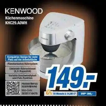 Expert Bening Kenwood küchenmaschine khc29.aowh Angebot