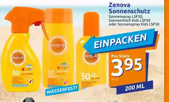 Action Zenova Sonnenschutz 200ml Angebot