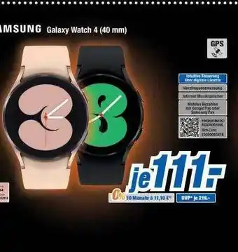 Expert Bening Samsung galaxy watch 4 (40 mm) Angebot