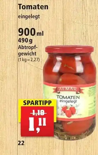 Thomas Philipps Almar tomaten eingelegt Angebot