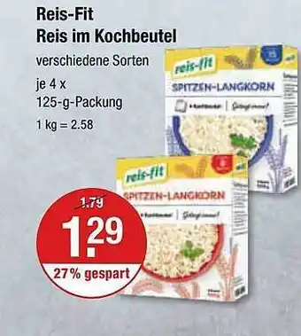 V Markt Reis-fit reis im kochbeutel Angebot