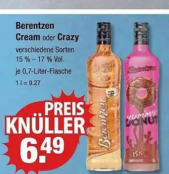 V Markt Berentzen cream oder crazy Angebot