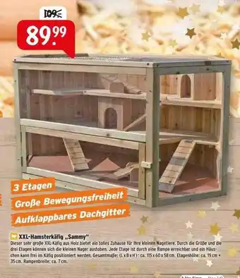 Raiffeisen Markt Xxl-hamsterkäfig „sammy” Angebot