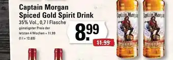 Marktkauf Captain morgan spiced gold spirit drink Angebot