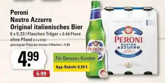 Marktkauf Peroni nastro azzurro original italienisches bier Angebot