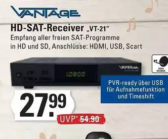 Marktkauf Vantage hd-sat-receiver „vt-21“ Angebot